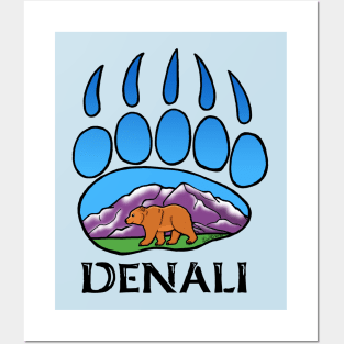 Denali Bear Track Posters and Art